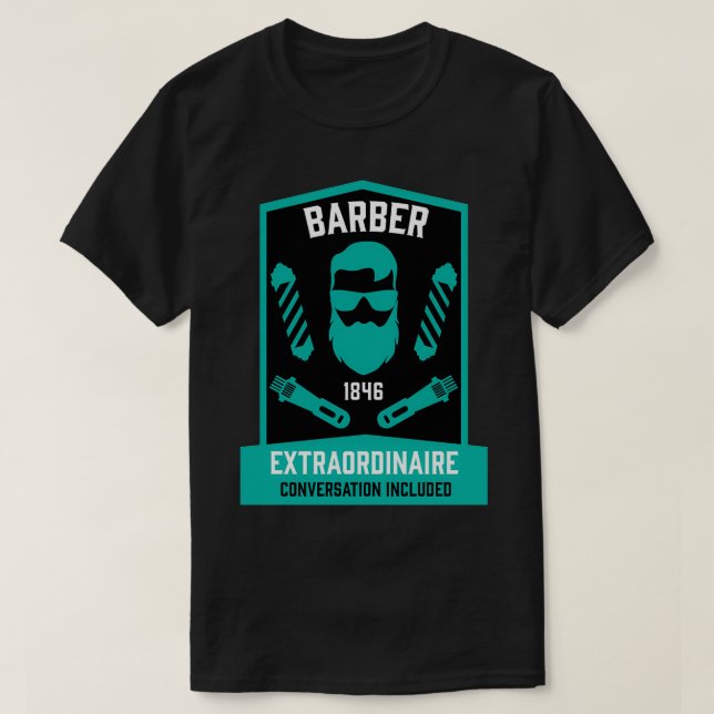 Camiseta Gentlemenx27s Barbershop Funny Salon Decor Gentlem (Frente do Design)