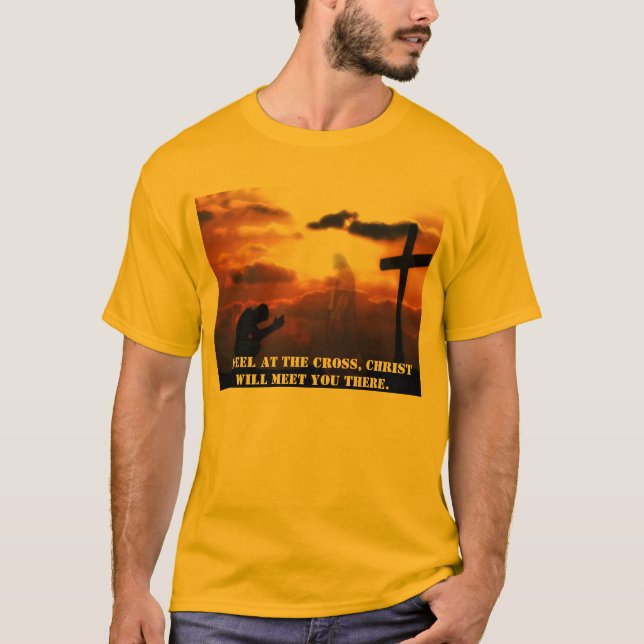 Camiseta Genuflexão na cruz T/shirt (Frente)