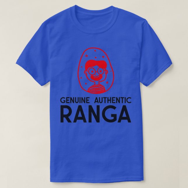 Camiseta Genuine Authentic Ranga funny design (Frente do Design)