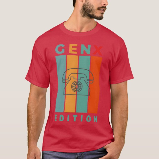 Camiseta GENX EDITION Vintage Phone Design (Frente)