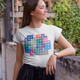 Camiseta Geo Bricks Quebra-cabeça