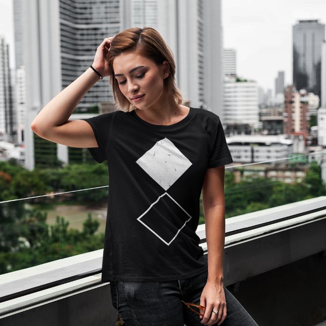 Camiseta Geo Diamond Square (Criador carregado)