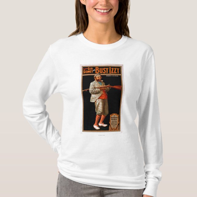 Camiseta Geo engraçado. Sidney como o poster ocupado do (Frente)