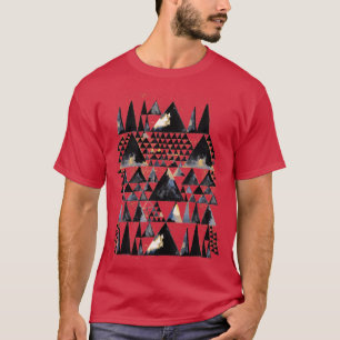 Camiseta Geo Scandi Black Triangs Dourados