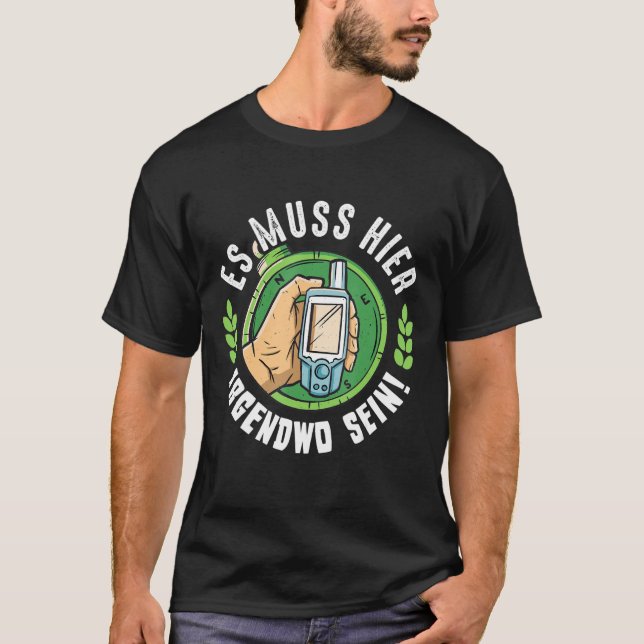 Camiseta Geocache Dizendo Que O Empregador Do Gps Tracker H (Frente)