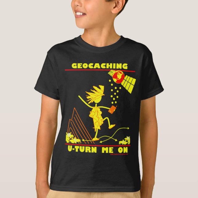 Camiseta Geocache U gira-me sobre (Frente)