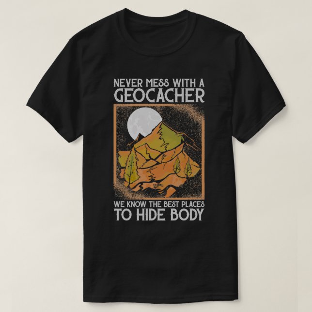 Camiseta Geocacher Geo Caching (Frente do Design)
