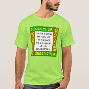 Camiseta Geocacher Perdeu A Mente Em Verde