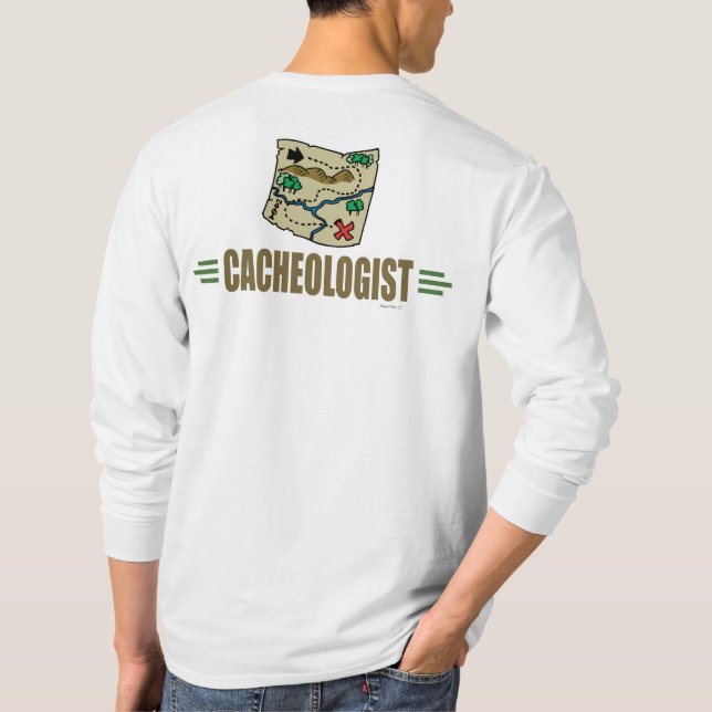 Camiseta Geocaching Humorístico (Verso)