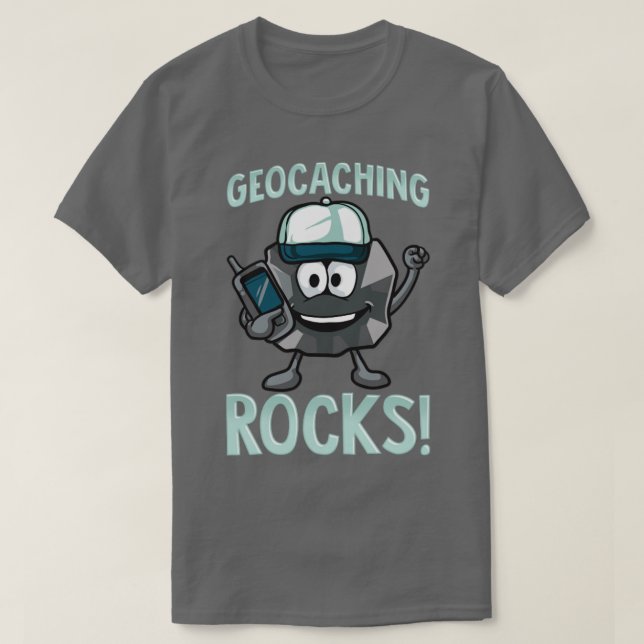 Camiseta Geocaching Rocks (Frente do Design)