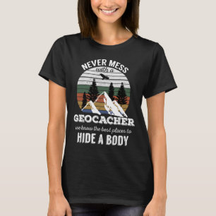 Camiseta Geocaching T Shirt Nunca Mora Com Geocacher Men W