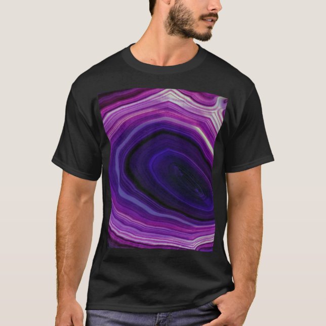 Camiseta Geodo roxo roscado por queda (Frente)