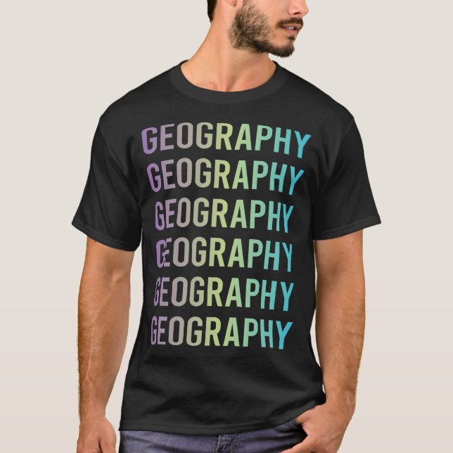 Camiseta Geografia Azul Roxa (Frente)