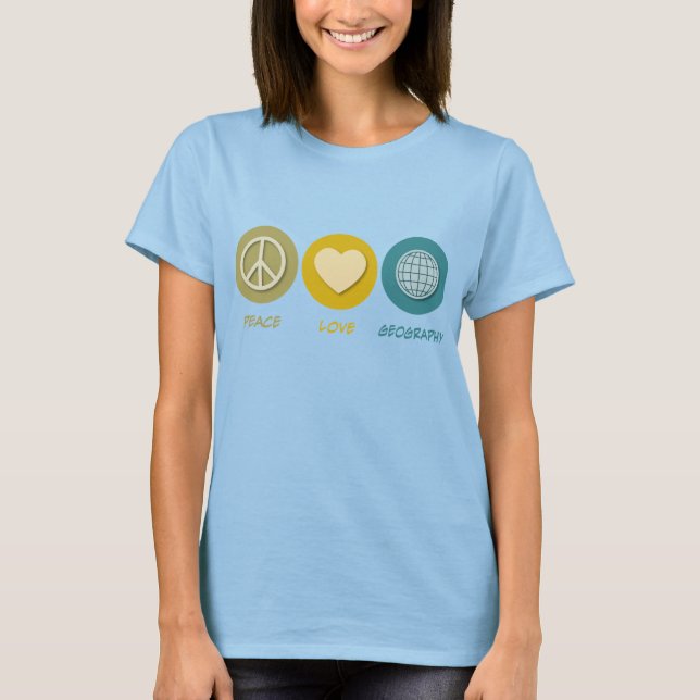 Camiseta Geografia do Amor de Paz (Frente)