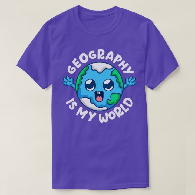 Camiseta Geografia é minha geógrafa mundial (Frente do Design)