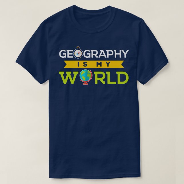 Camiseta Geografia é o meu magnífico Geógrafo do Amor Geogr (Frente do Design)