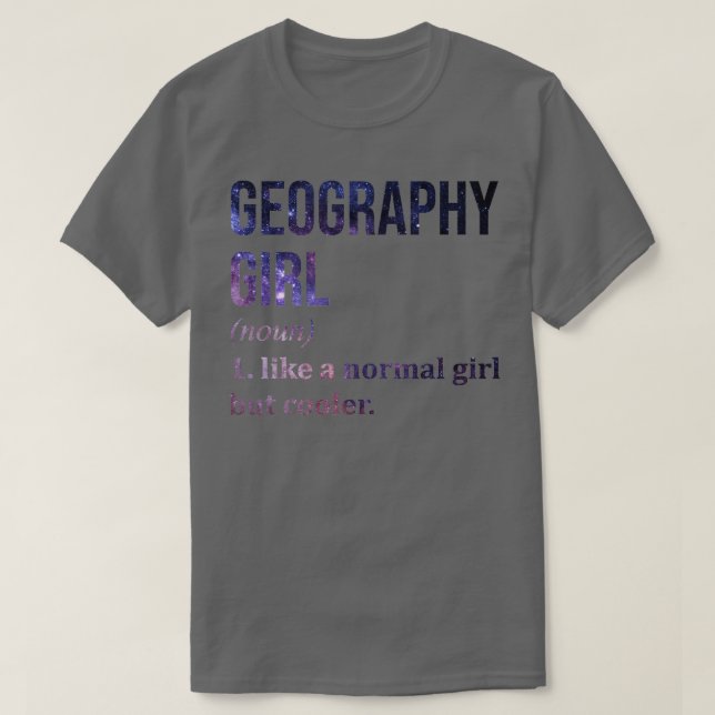 Camiseta Geografia Engraçada Dizendo (Frente do Design)