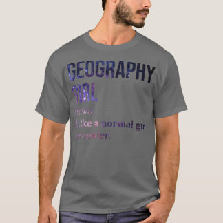 Camiseta Geografia Engraçada Dizendo