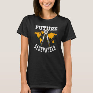 Camiseta Geografia Geográfica do Futuro Professor de Geogra