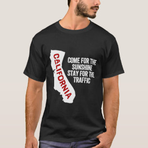 Camiseta Geografia retro do estado da Califórnia EUA