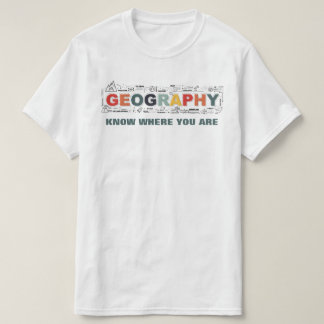 Camiseta Geografia - Saiba Onde Você Está