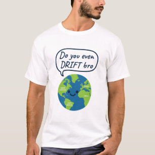Camiseta Geográfico Engraçado Disparo Continental
