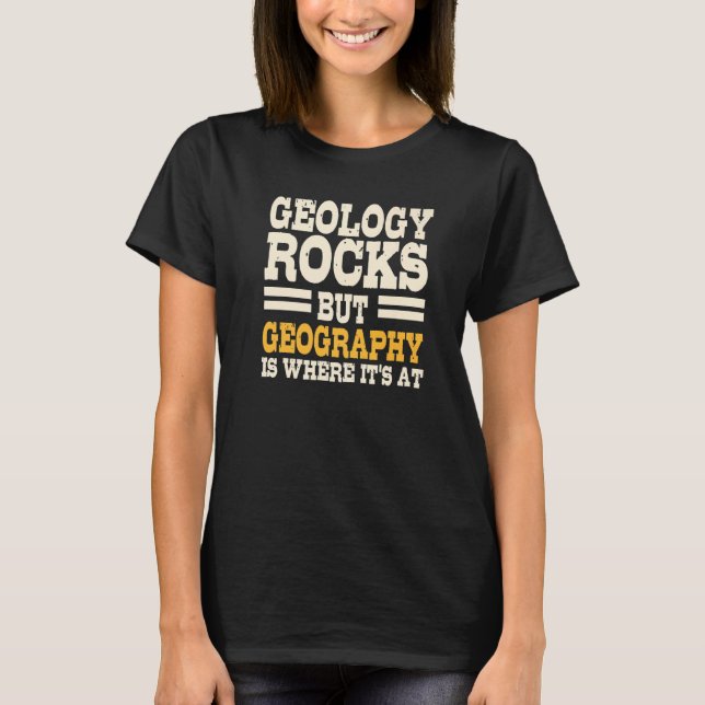 Camiseta Geographer Cartographer Geography World Map Geolog (Frente)