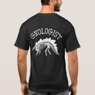 Camiseta Geóloga Hoodie (Impressão do Stegosaurus)