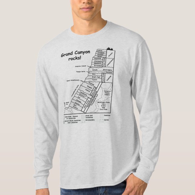 Camiseta Geologia 2. do Grand Canyon (Frente)