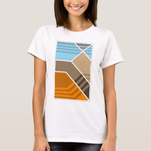 Camiseta Geologia abstrata da zona do Subduction