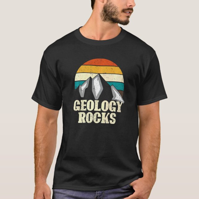 Camiseta Geologia de Montanha Rocks Paleontology Geologista (Frente)