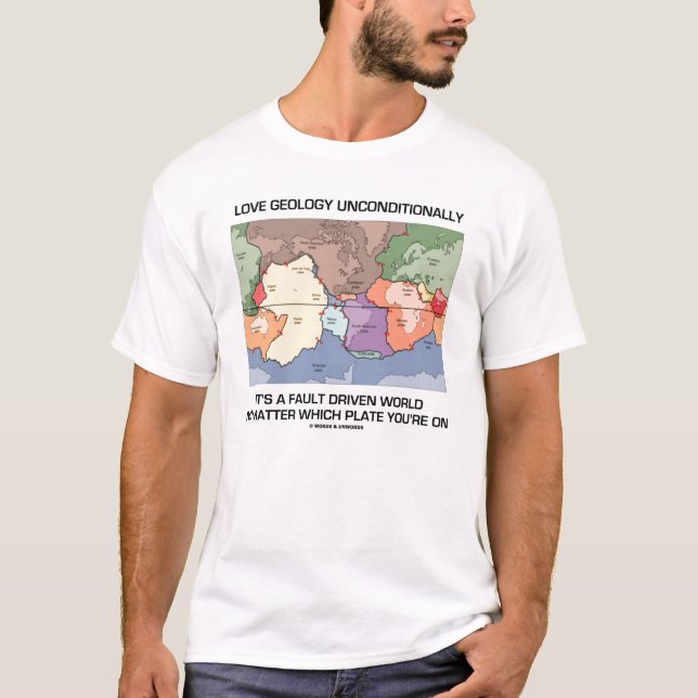 Camiseta Geologia do amor incondicional (humor da geologia) (Frente)