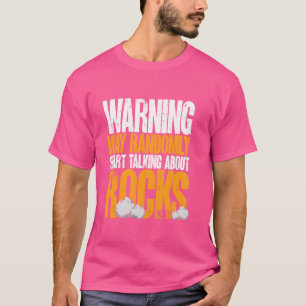 Camiseta Geologia Engraçada Pedra Coleta Começa A Falar Sob