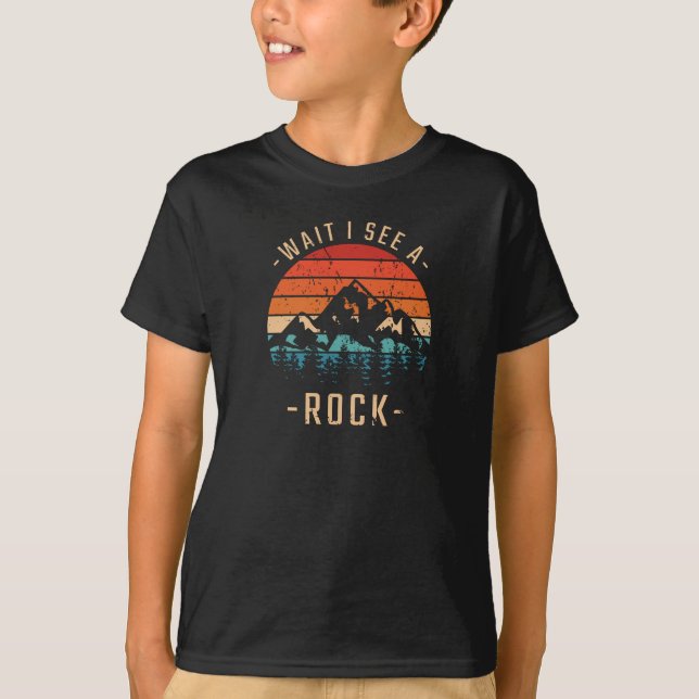 Camiseta Geologia - Espere, Eu Vejo Uma Pedra (Frente)