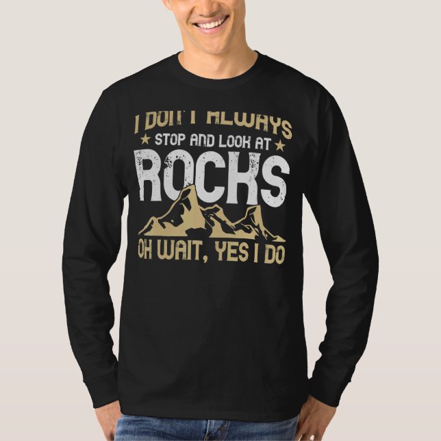 Camiseta Geologia Não Paro em Rocks Gemologistas Geologia (Frente)