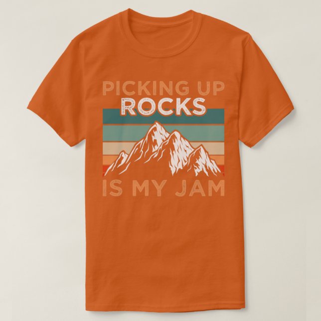 Camiseta Geologia Pegando Rochas (Frente do Design)