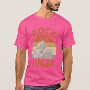 Camiseta Geologia Rocha Ninja Divertida Coleta de Rochas