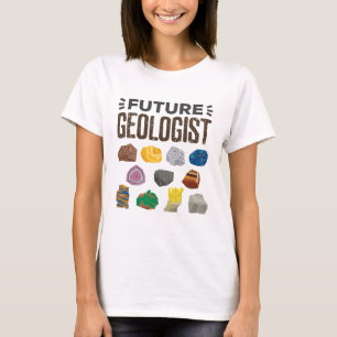Camiseta Geologista Futuro Rocha Gems