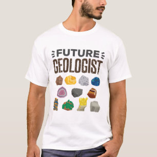 Camiseta Geologista Futuro Rocha Gems