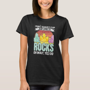 Camiseta Geólogo Coleta de Minerais Rochas Fósseis Eu Não A