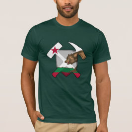 Camiseta Geólogo da Califórnia - Martelo de Rocha e Escudo