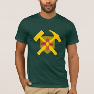 Camiseta Geólogo do Novo México - Martelo de Rocha e Escudo