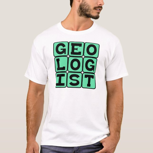 Camiseta Geólogo, Estudo da Terra (Frente)