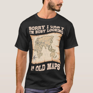 Camiseta Geólogo Geográfico do Mapa Mundial do Geógrafo