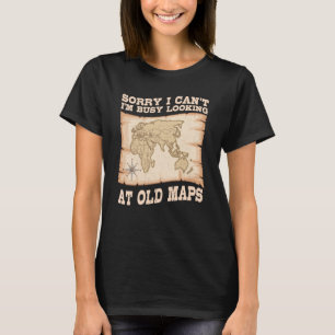 Camiseta Geólogo Geográfico do Mapa Mundial do Geógrafo