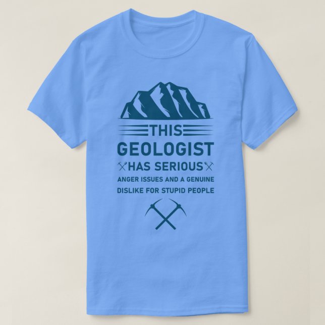 Camiseta Geólogo Geológico da Ciência da Terra 11 (Frente do Design)