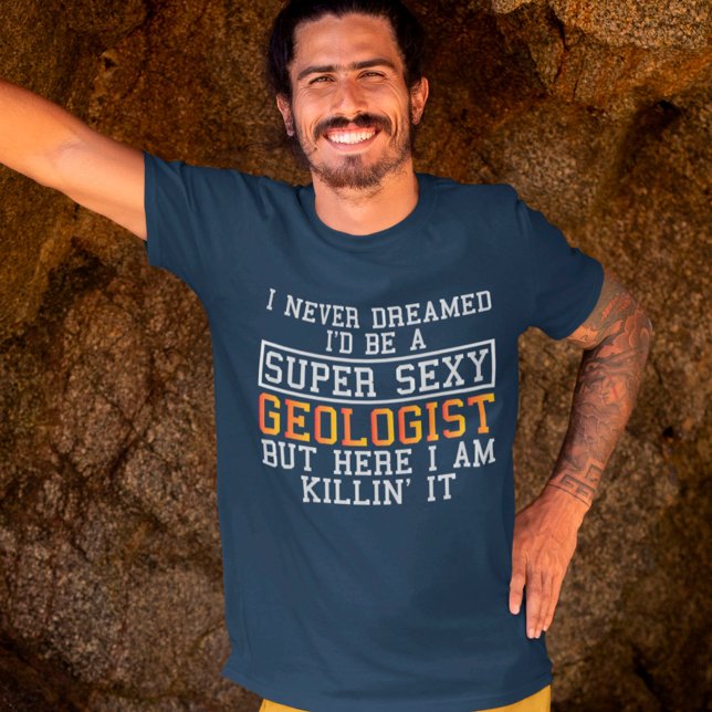 Camiseta Geólogo Nunca Sonhou Com Geologia Engraçada (Criador carregado)