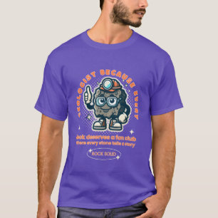 Camiseta Geólogo porque toda rocha merece um fã clube f