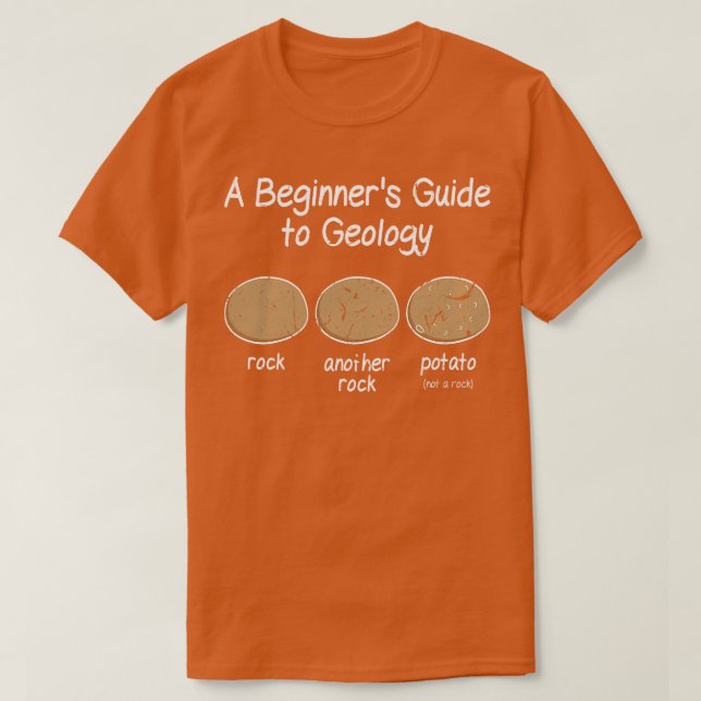 Camiseta Geólogo Principiante Geologia Meme (Frente do Design)