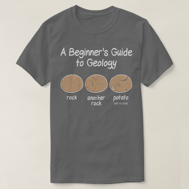 Camiseta Geólogo Principiante Geologia Meme (Frente do Design)